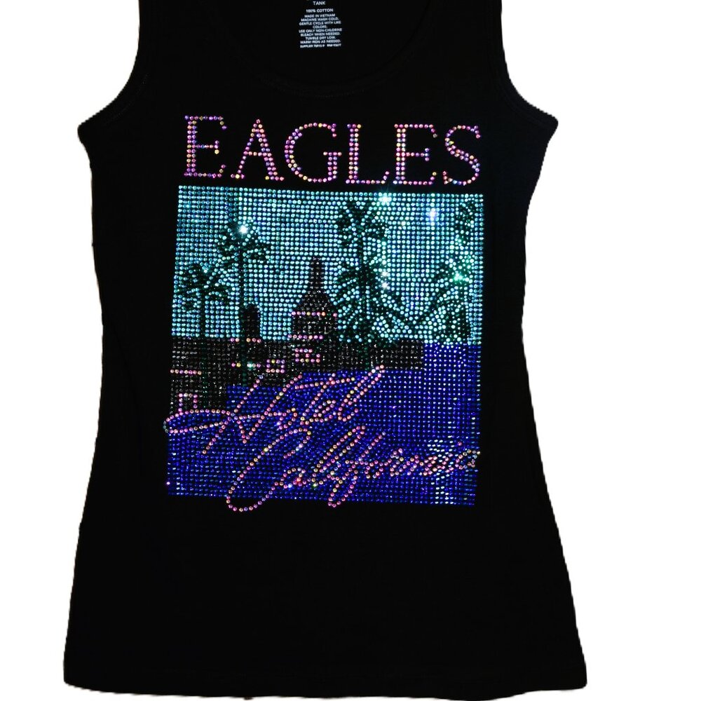 Eagles rhinestone Sleeveless tank XS S M L XL XXL 1X 2X 3X4X5X - Picture 10 of 10